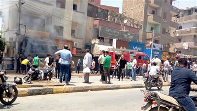 السيطرة على حريق مطعم بشارع صلاح سالم في بني سويف