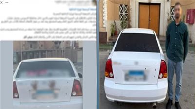 القبض على سائق وضع عبارات وملصقات خادشة للحياء على الزجاج الخلفي للسيارة بالسويس