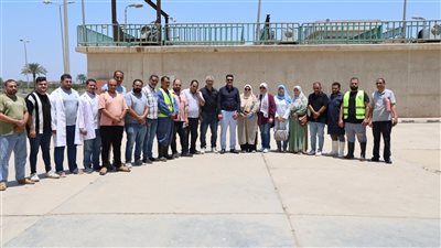 رئيس شركة مياه القليوبية يتفقد محطة معالجة دملو لمتابعة كفاءة التشغيل