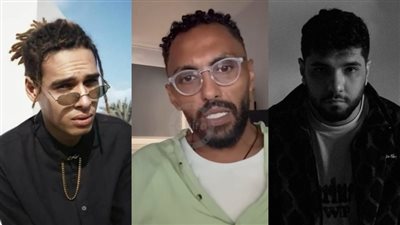 ليجي سي والمنتج طارق نجار ومروان بابلو    