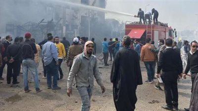 القبض على صاحب المصنع المحترق بالعبور