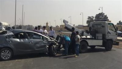 انتشال 5 طلاب انقلبت بهم سيارة يستقلونها في رشاح ببنها  