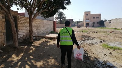 توزيع مواد غذائية على جميع قرى الإسماعيلية ضمن مبادرة 