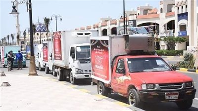 قوافل غذائية تجوب بورسعيد لتقديم سلع مخفضة للمواطنين مع إقبال شهر رمضان