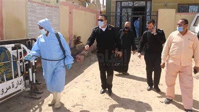 أعمال تطهير للمنشآت بمدينة ملوي ورفع المخلفات في المنيا