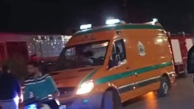 الإسعاف ينقل مصابي حادث قطار منيا القمح للمستشفى (صور)