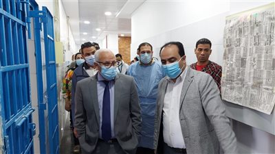 الموجة الثالثة.. محافظ بورسعيد يتفقد أعمال تجهيز مستشفى الصدر لاستقبال حالات كورونا (صور) 