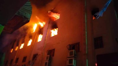 مصدر: وقوع إصابات في محيط كنيسة مارمينا بالعمرانية بعد اشتعال النيران بها