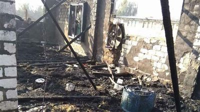 نفوق 5000 كتكوت فى حريق مزرعة دواجن بالشرقية