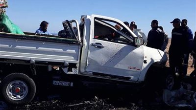 مصرع سائق وإصابة آخر في حادث تصادم سيارتي نقل بسوهاج    