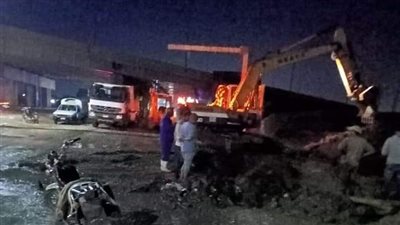 قطع مياه الشرب عن 5 قرى بسبب كسر خط مياه رئيسي بدمياط