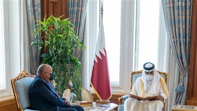 أمير قطر يشيد بالتطورات الإيجابية للعلاقات المصرية القطرية