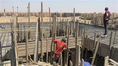 جهاز حدائق أكتوبر يوقف أعمال بناء مخالف بقطعتي أرض بمنطقة 