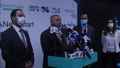 وزير النقل يشهد فعاليات البدء الرسمي لتشغيل وصيانة الخط الثالث لمترو الأنفاق من خلال شركة ‏RATP Dev‏ الفرنسية 