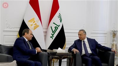رئيس الوزراء العراقي يجري مباحثات مع السيسي لتعزيز التعاون الثنائي
