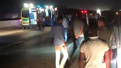 انقلاب ميكروباص بالطريق الأوسطي في الشرقية.. وإصابة 13 شخصًا