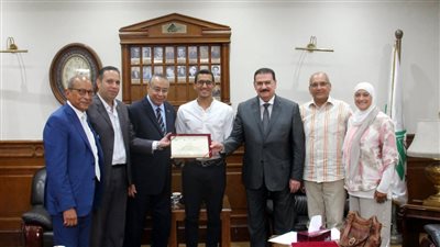 نقيب المهندسين يستقبل بطل الأوليمبياد أحمد أسامة| تفاصيل وصور 