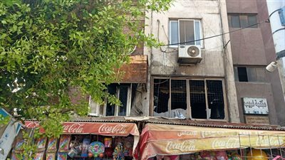 ندب المعمل الجنائي لفحص حريق شقة ميدان القناطر الخيرية