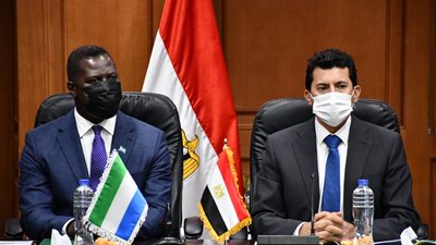 أشرف صبحي يستقبل وزير خارجية سيراليون | صور