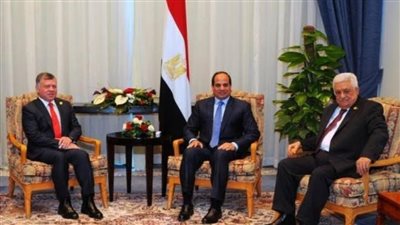 القمة الثلاثية.. السيسي يستعرض رؤية مصر لإحياء عملية السلام وتثبيت التهدئة في غزة