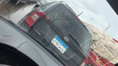 توقف حركة المرور بطريق الإسماعيلية بورسعيد