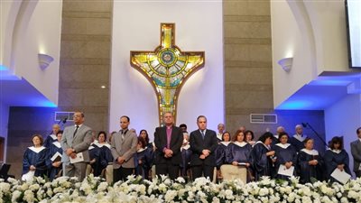 بعد ترميمها.. رئيس الإنجيلية يفتتح أقدم كنيسة بالكوم الأخضر في المنيا