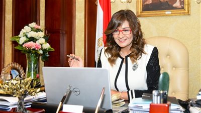 وزيرة الهجرة تلتقي دارسي درجة الزمالة بـ كليتي الدفاع الوطني والحرب العليا 