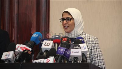 وزيرة الصحة تعقد مؤتمرًا صحفيًا مع السفير الأمريكي بالقاهرة
