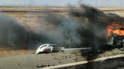 مصرع وإصابة 3 سائحين في انقلاب سيارة بطريق الغردقة رأس غارب