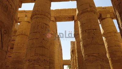 مدير معابد الكرنك: استخدمنا تقنيات حديثة لترميم أعمدة الصالة الكبرى