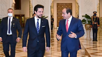 الرئيس السيسي يستقبل ولي عهد المملكة الأردنية الهاشمية