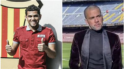 تكرارًا لعام 2008.. داني ألفيس يحضر مراسم تقديمه في برشلونة مرتديا «الشبشب»