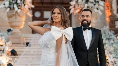 الصور الأولى لزفاف خالد عليش وميريهان عمرو 