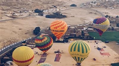 إلغاء رحلات البالون الطائر بسبب الرياح بغرب الأقصر