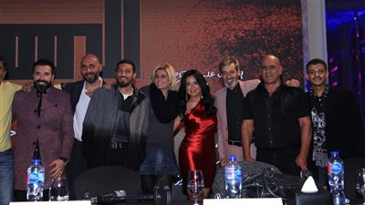 رانيا يوسف ومحمد لطفي أبرز الحضور في المؤتمر الصحفي لمسلسل المماليك