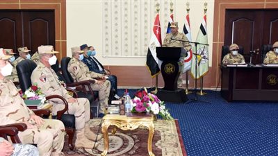  وزير الدفاع يشهد المرحلة الرئيسية لمشروع جالوت 9 بالمنطقة الغربية العسكرية