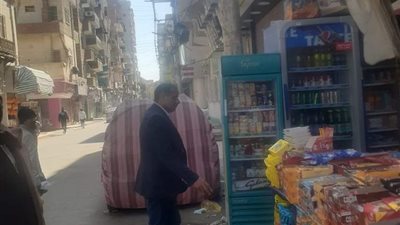 حملة لرفع الإشغالات والتفتيش على رخص الإعلانات بالمنيا