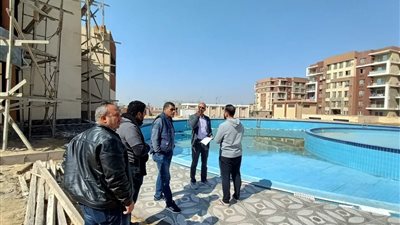 مسئولو جهاز العبور يتفقدون الموقف التنفيذي لمشروعات المدينة الجارية