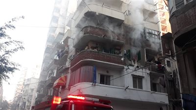 مصرع وإصابة شخصين في حريق شقة بكوم الشقافة بالإسكندرية