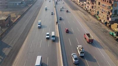 فتح نزلة الطريق الدائري اتجاه قليوب أمام حركة السيارات 