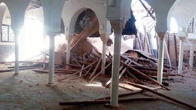 مصرع شخص وإصابة 7 آخرين جراء انهيار مسجد في مدينة بدر.. وبدء التحقيق | صور