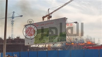 5 سيارات إطفاء للسيطرة على حريق هائل في مستشفى مجدي يعقوب بأكتوبر | صور 