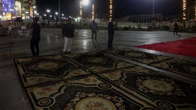 ساحة أبو الحجاج في الأقصر تتهيأ لصلاة عيد الفطر المبارك| صور