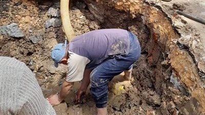 قطع مياه الشرب عن 4 عزب بالفيوم بسبب كسر مفاجئ بأحد الخطوط