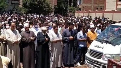 بـ مشاركة جميع أهالي القرية.. تشييع جثمان الصيدلي المقتول بالسعودية بمسقط رأسه في المنوفية | بث مباشر 