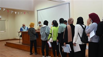 بدء اختبارات القدرات لطلاب الثانوية العامة بكلية التربية الرياضية بجامعة الفيوم