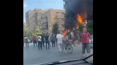 حريق داخل شقة سكنية في مدينة نصر │ فيديو
