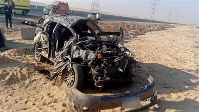 تفاصيل مصرع طبيبة ونجلها وإصابة زوجها و2 من أبنائهما في حادث مروع ببني سويف | بث مباشر