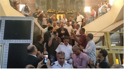 لأول مرة.. ممر شرفي لرئيس محكمة بالفيوم بعد انتهاء ولايته | فيديو