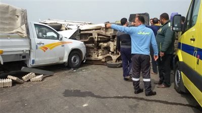 بث مباشر | مصرع 7 أشخاص وإصابة 7 آخرين في حادث تصادم على الطريق الزراعي البحيرة